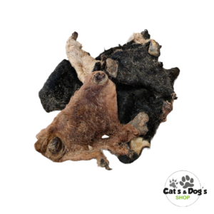 Plaques de peau avec poils