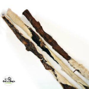 Stick peau de bœuf avec poils 50 cm